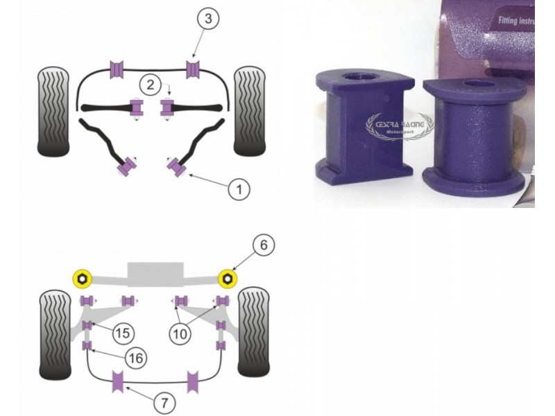 BMW - E28 5 SERIE (82>88), E24 6 SERIES (82>89) (KIT 2 PEZZI)