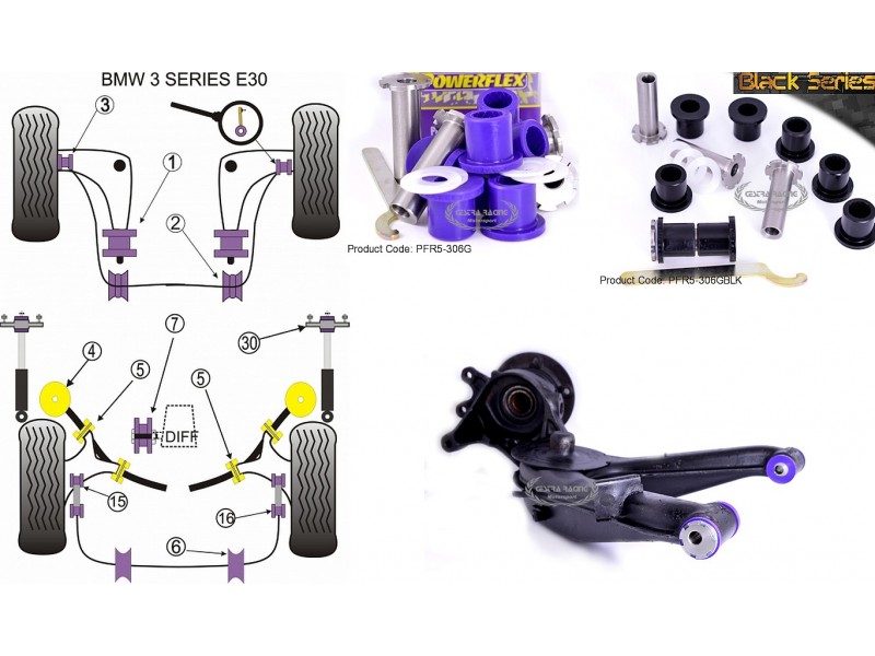 BMW - E30 3 SERIES 1982>1991 (KIT 4 PEZZI)