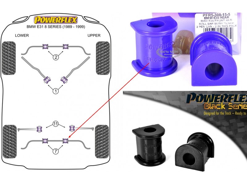 BMW - SERIE 8 - E31 1989>1999 (KIT 2 PEZZI)