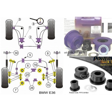 BMW - SERIE 3 - E36 1990>1998 (KIT 2 PEZZI)