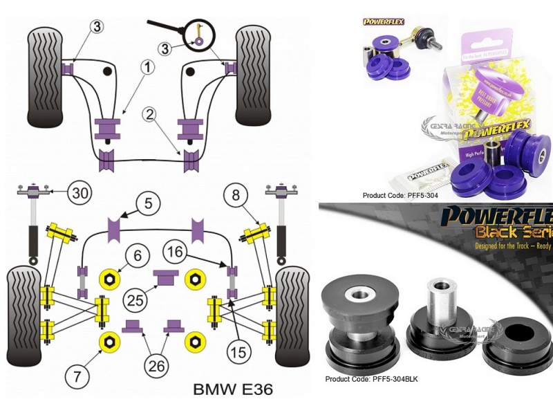 BMW - SERIE 3 - E36 1990>1998 (KIT 2 PEZZI)