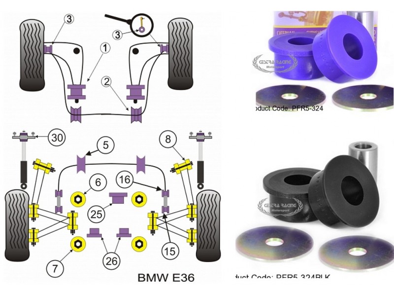 BMW - SERIE 3 - E36 1990>1998 (KIT 1 PEZZO)