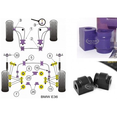 BMW - SERIE 3 - E36 1990>1998 (KIT 2 PEZZI)