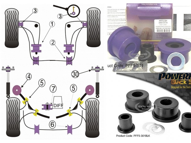 BMW - SERIE 3 - E36 COMPACT (KIT 2 PEZZI)