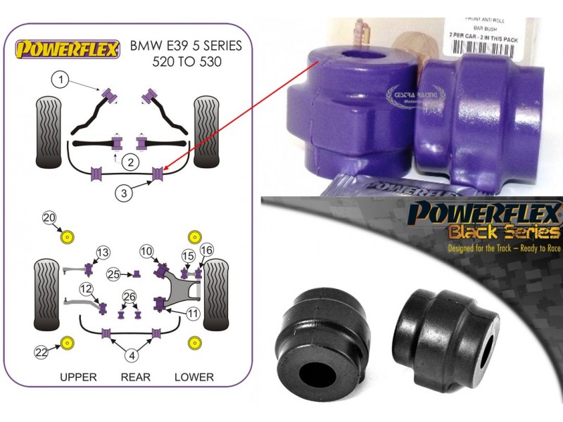 BMW - S. 5 E39 (540 TOUR./520>530 BERL + TOUR./535>540) (KIT 2 PEZZI)