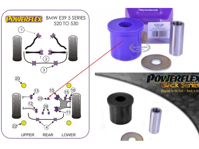 BMW - S. 5 E39 (540 TOUR./520>530 BERL + TOUR./535>540) (KIT 1 PEZZO)