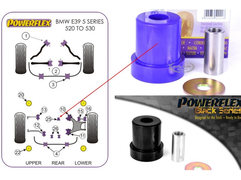 BMW - S. 5 E39 (540 TOUR./520>530 BERL + TOUR./535>540) (KIT 1 PEZZO)