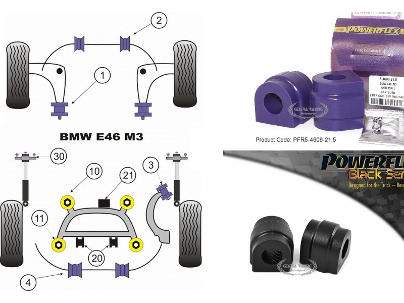 BMW - SERIE 3 - E46 M3 1999>2006 (KIT 2 PEZZI)