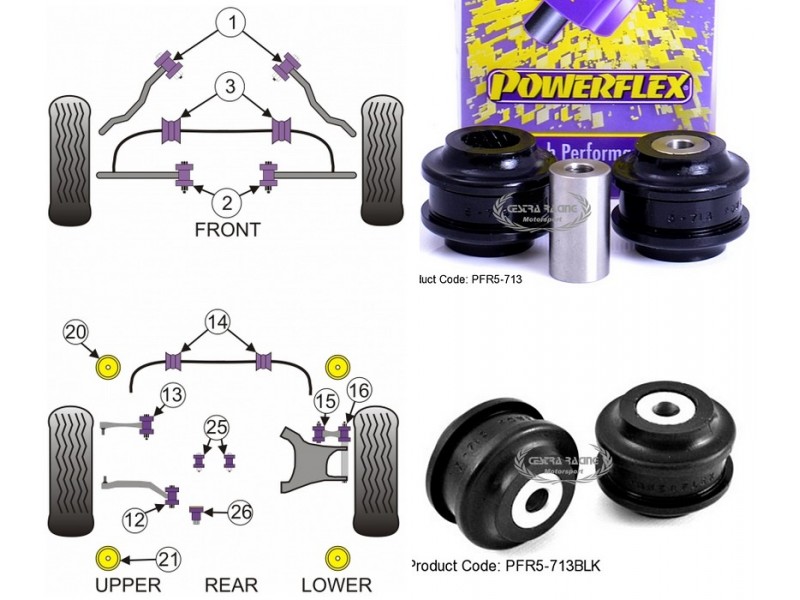 BMW - SERIE 5 - E60/E61 SALOON+TOURING 2003>2010 (KIT 2 PEZZI)