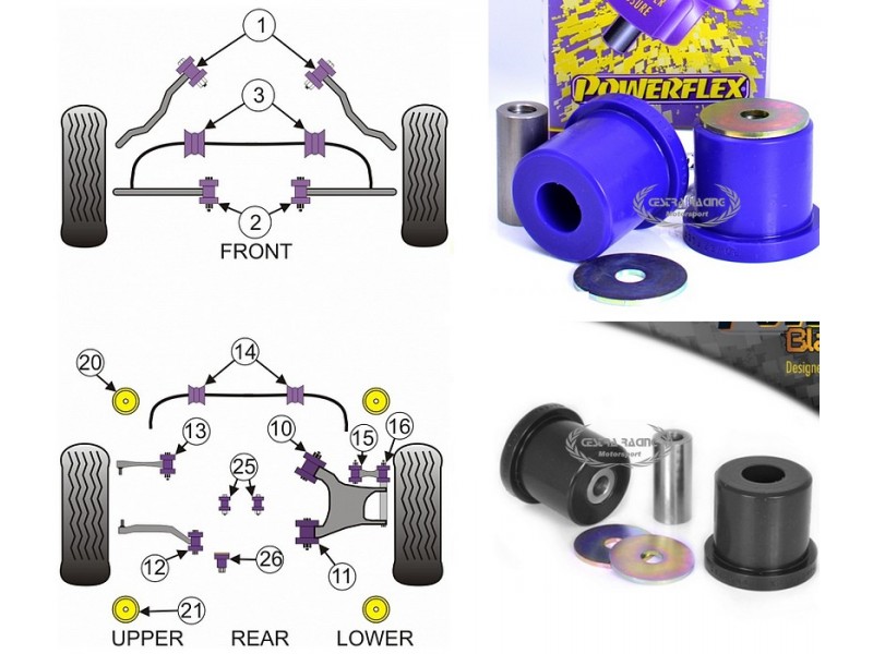 BMW - SERIE 5 - E60/E61 SALOON+TOURING 2003>2010 (KIT 2 PEZZI)