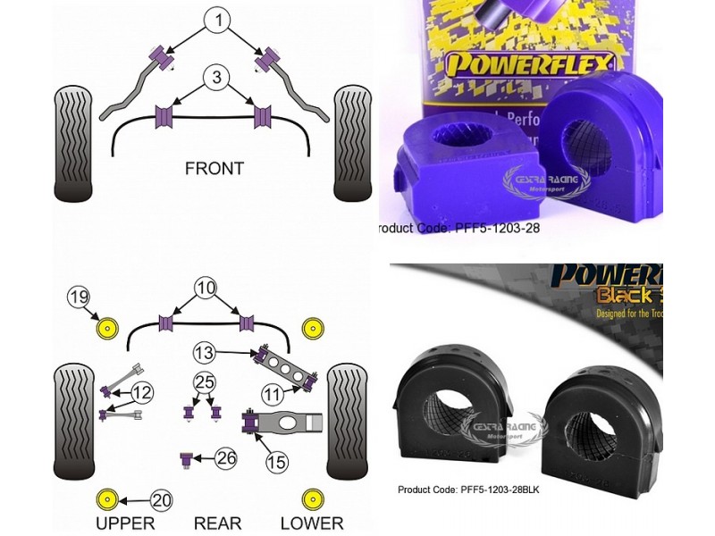 BMW - Serie 1 - E82 M COUPE 2010>2012 (KIT 2 PEZZI)