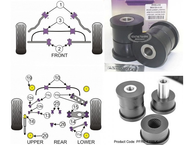 BMW - SERIE 3 - E90/E91/E92/E93 2005>2013 (KIT 2 PEZZI)