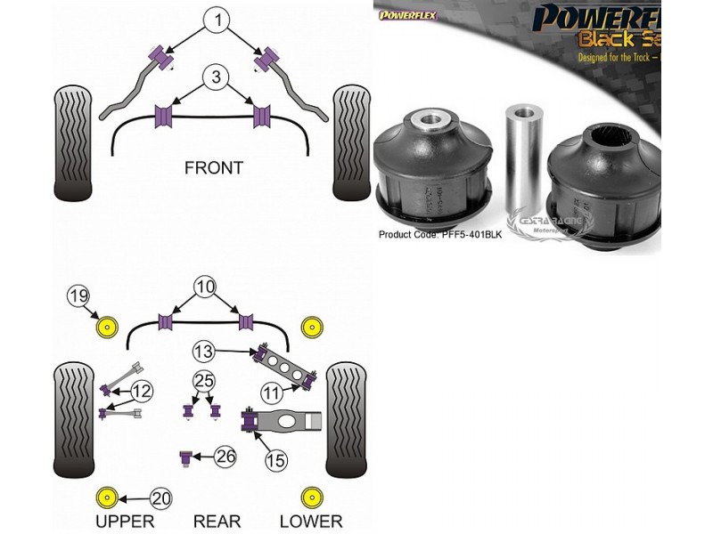 BMW - SERIE 3 - E90/E92/E93 M3 2006>2013 (KIT 2 PEZZI)