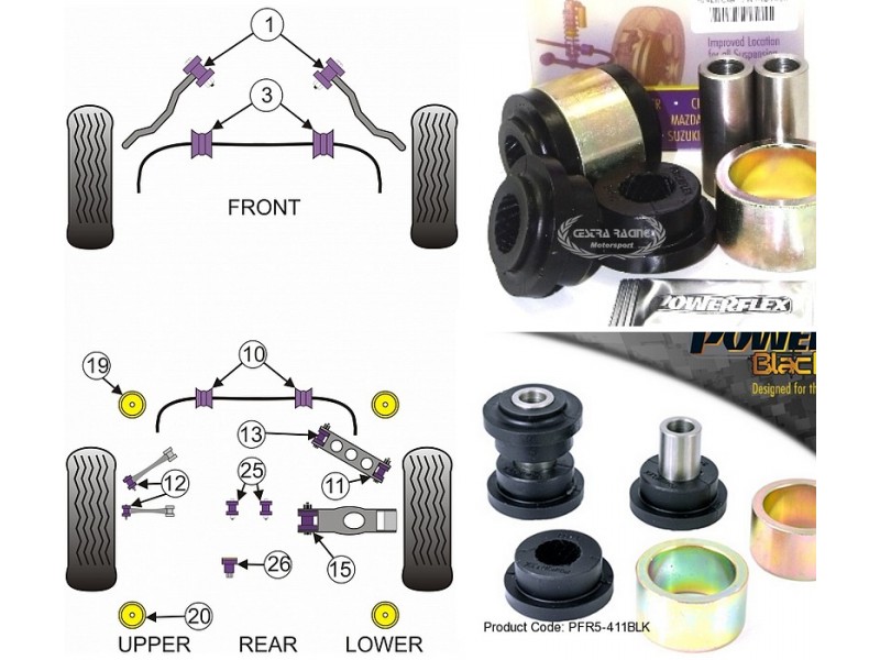 BMW - SERIE 3 - E90/E92/E93 M3 2006>2013 (KIT 2 PEZZI)