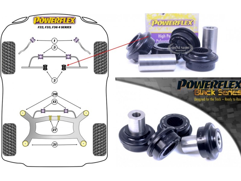 BMW - SERIE 4 - F32-F33-F36-F82-F83 2WD 2013> (KIT 2 PEZZI)