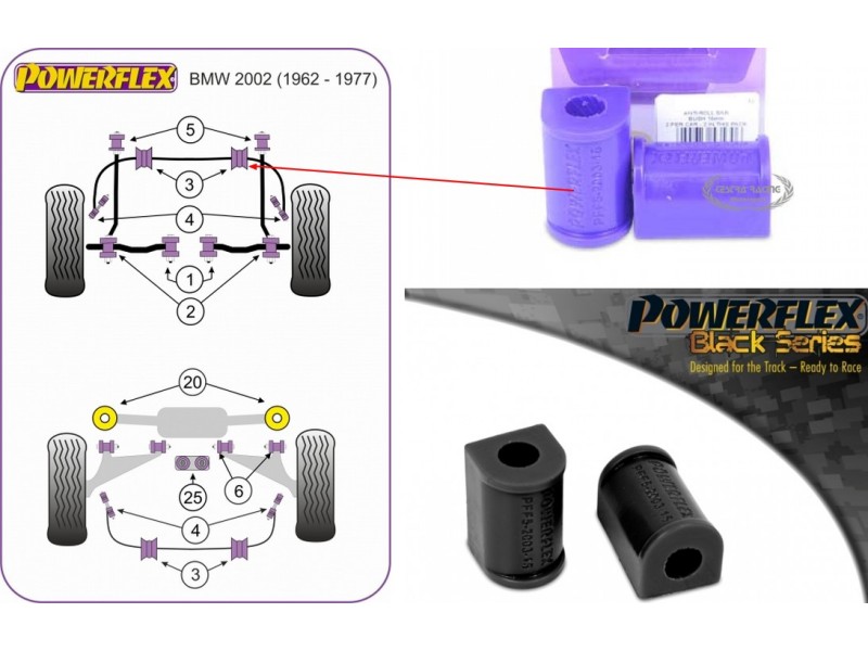 BMW - SERIE 2 - 1502-2002 - 1962>1977 (KIT 2 PEZZI)