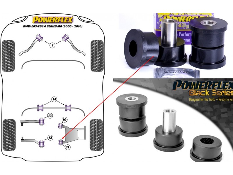 BMW - SERIE 6 - E63/E64 M6 2005>2010 (KIT 2 PEZZI)