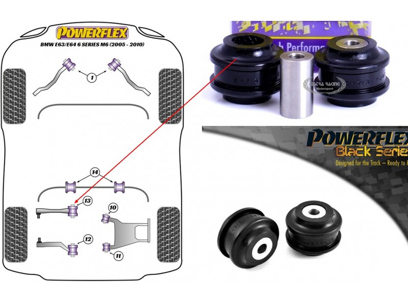 BMW - SERIE 6 - E63/E64 M6 2005>2010 (KIT 2 PEZZI)