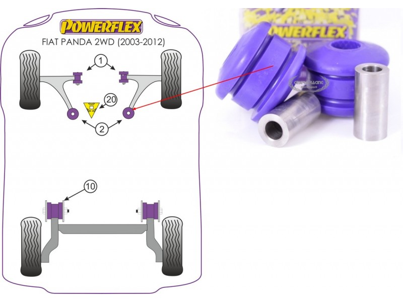 FIAT - PANDA 2WD - 4WD 2003>2012 (KIT 2 PEZZI)