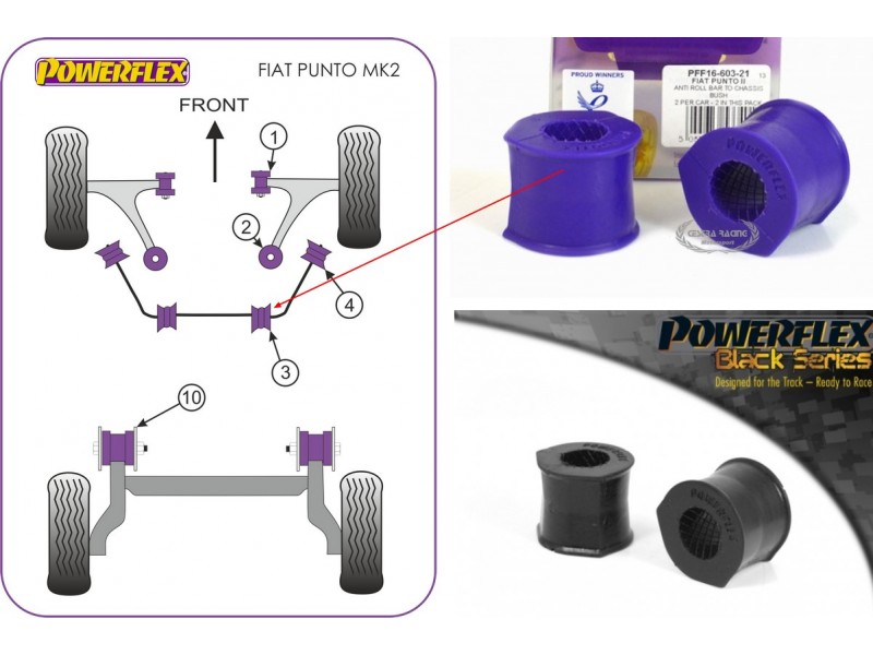 FIAT - PUNTO (188) 1999>2005(KIT 2 PEZZI)