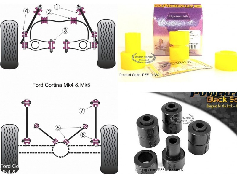 FORD - CORTINA MK4-5 (KIT 4 PEZZI)