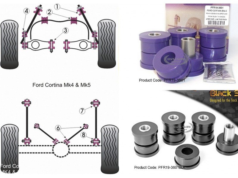 FORD - CORTINA MK4-5 (KIT 4 PEZZI)