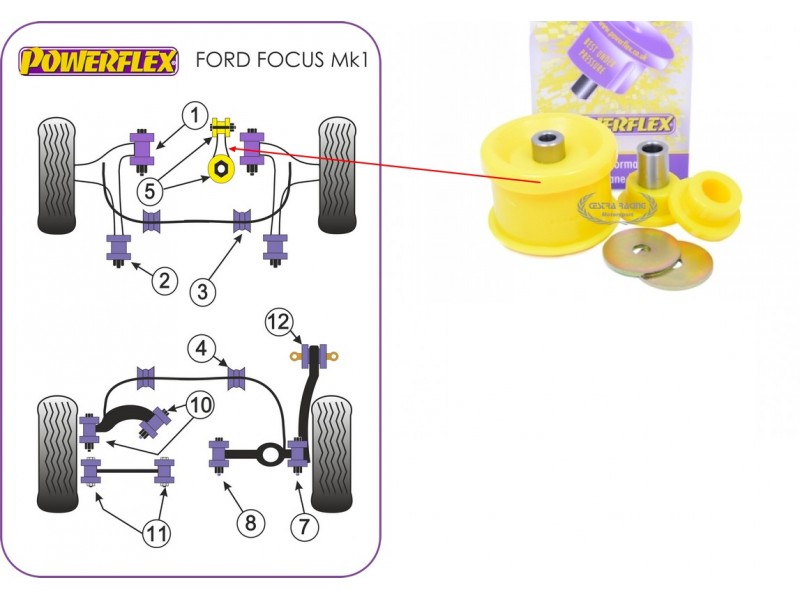 FORD - FOCUS I RS/ST (KIT 1 PEZZO)