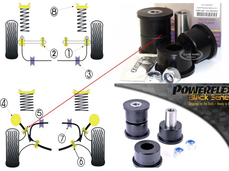 FORD - GRANADA SCORPIO - TUTTI I MODELLI 85>94 (KIT 2 PEZZI)