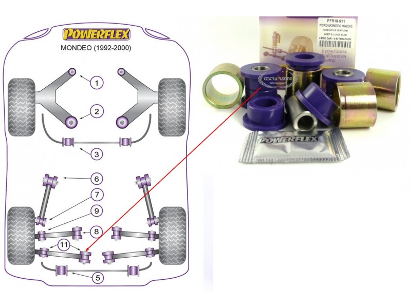 FORD - MONDEO 1992>2000 (KIT 4 PEZZI)