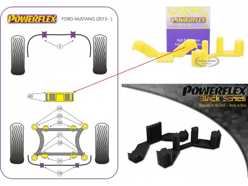 FORD - MUSTANG 2015> (KIT 1 PEZZO)