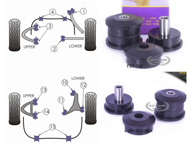 JAGUAR - XJ, XJ8 - X350 - X358 2003>2009 (KIT 2 PEZZI)