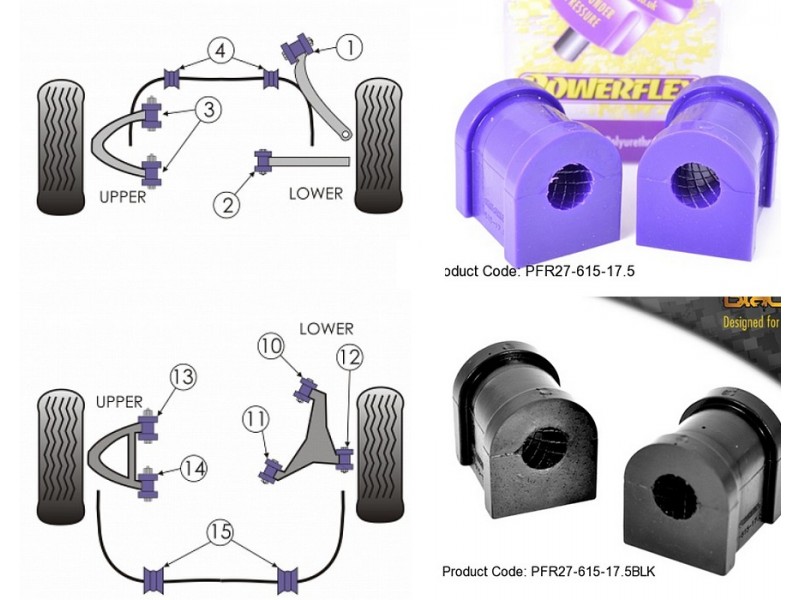 JAGUAR - XJ, XJ8 - X350 - X358 2003>2009 (KIT 2 PEZZI)