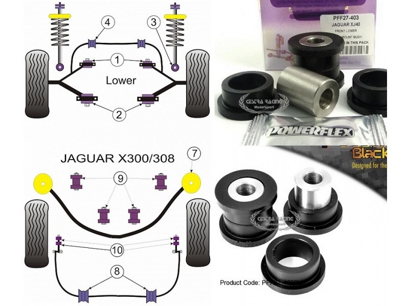 JAGUAR - XJ6 - X300 & X308 94>02 - X306 94>97 (KIT 2 PEZZI)