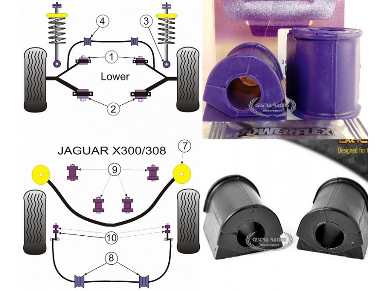 JAGUAR - XJ6 - X300 & X308 94>02 - X306 94>97 (KIT 2 PEZZI)