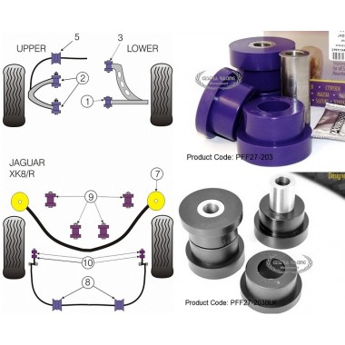 JAGUAR - XK8, XK8R - X100 1996>2006 (KIT 2 PEZZ