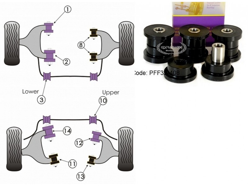 LAND ROVER - RANGE ROVER SPORT 2005>2013 (KIT 4 PEZZI)