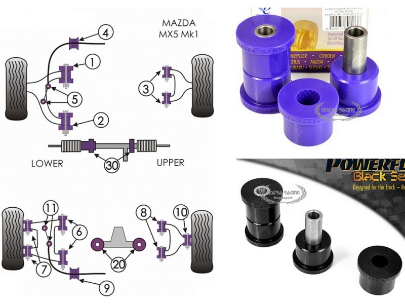 MAZDA - MX-5, MIATA, EUNOS - MK1 NA 1989>1998 (KIT 2 PEZZI)