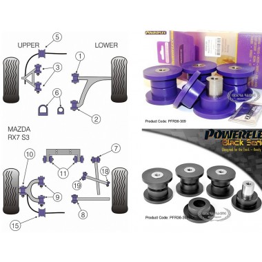 MAZDA - RX-7 (3 & 4) 1992>2002 (KIT 4 PEZZI