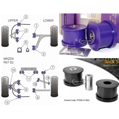 MAZDA - RX-7 (3 & 4) 1992>2002 (KIT 2 PEZZI