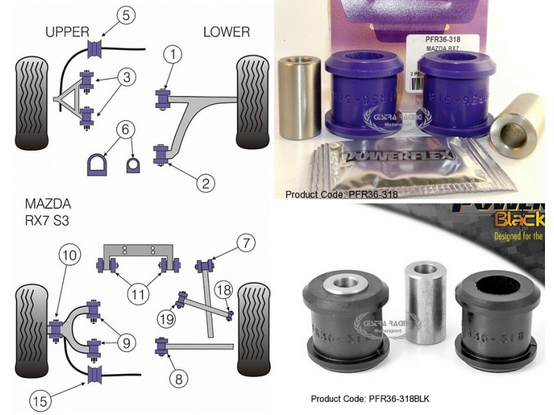 MAZDA - RX-7 (3 & 4) 1992>2002 (KIT 2 PEZZI)