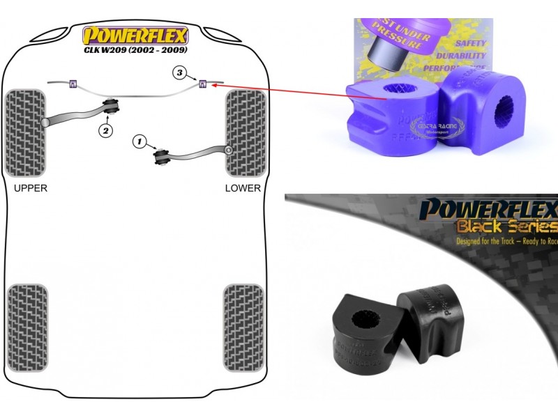 MERCEDES - CLK - W209 2002>2009 (KIT 2 PEZZI)