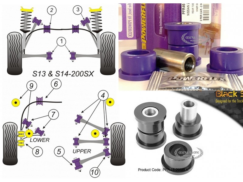 NISSAN - 200SX - S13, S14, S14A & S15 (KIT 2 PEZZI)