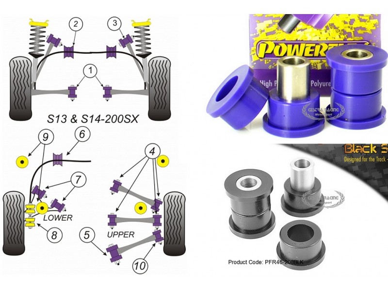 NISSAN - 200SX - S13, S14, S14A & S15 (KIT 2 PEZZI)