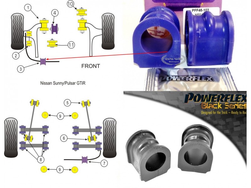 NISSAN - SUNNY/PULSAR GTIR (KIT 2 PEZZI)