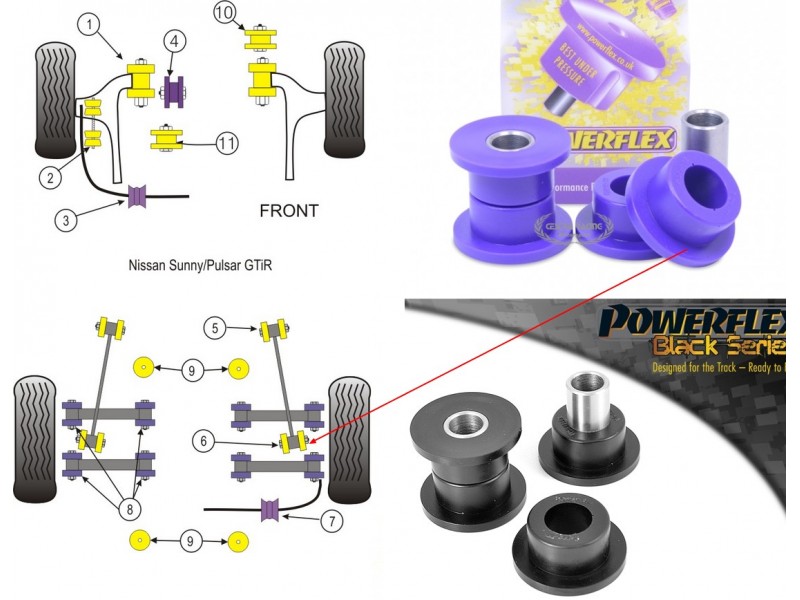 NISSAN - SUNNY/PULSAR GTIR (KIT 2 PEZZI)