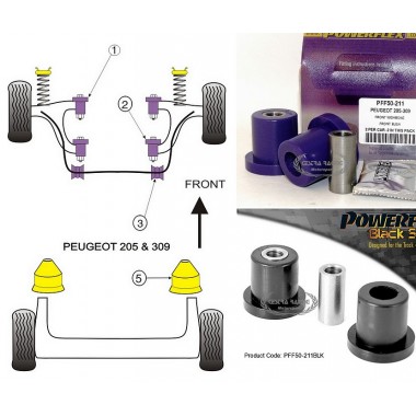 PEUGEOT - 205 GTI - 309 GTI (KIT 2 PEZZI)