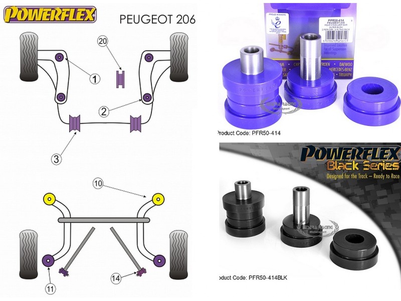 PEUGEOT - 206 (KIT 2 PEZZI)