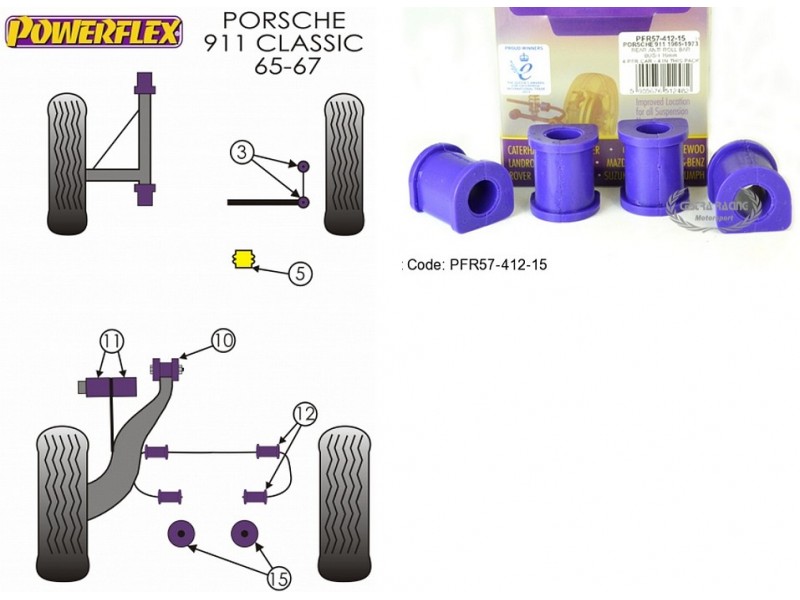 PORSCHE - 911 CLASSIC (1965-1967) (KIT 4 PEZZI)