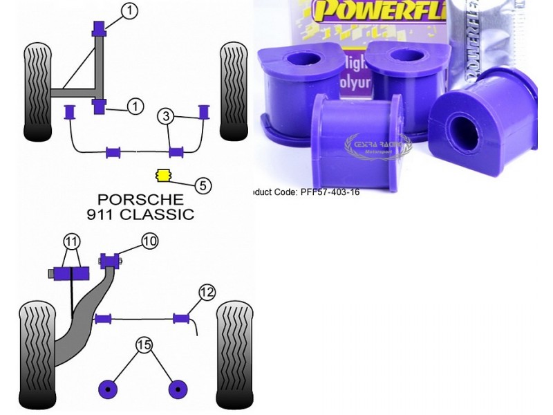 PORSCHE - 911 CLASSIC (1987-1989) (KIT 4 PEZZI)