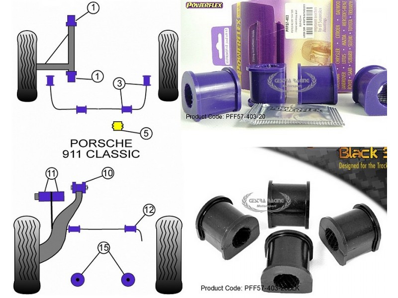 PORSCHE - 911 CLASSIC (1987-1989) (KIT 4 PEZZI)